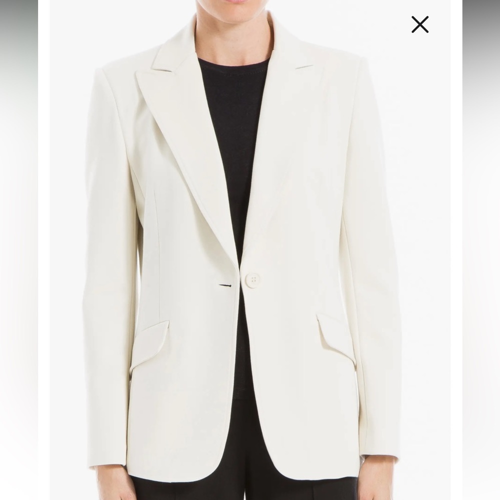 Knit Off-White Blazer